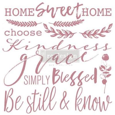Prima Marketing Re-Design Clear Stamps - Inspired Words
